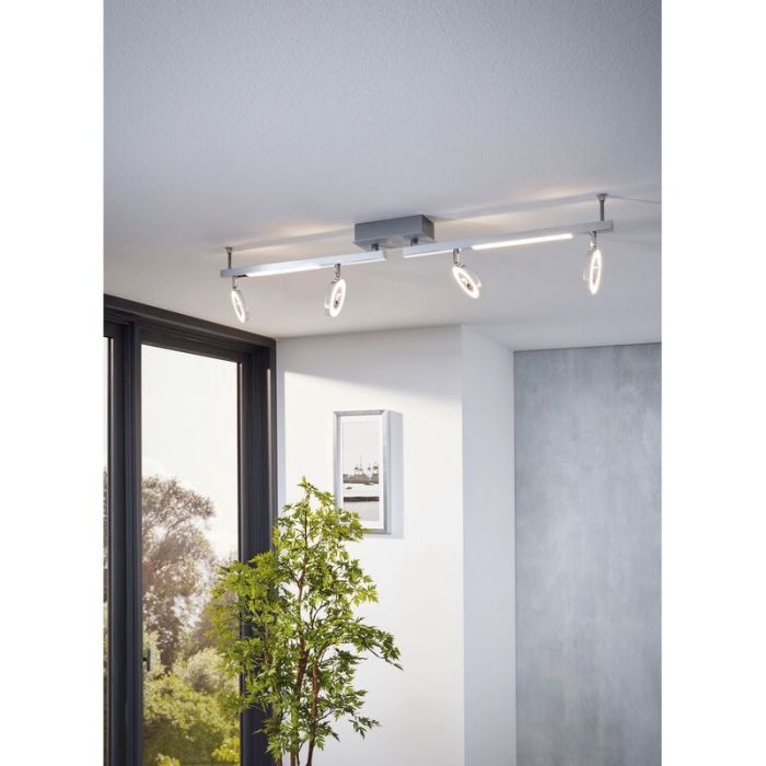 Spot plafond chromé en aluminium, Madelinde, 3W, 3000K LED
