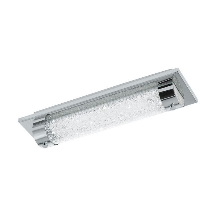 Plafonnier chromé en verre, Iris, 8W, 4000K LED, IP44