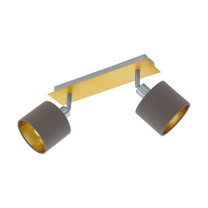 Spot plafond jaune en acier, Yaniek