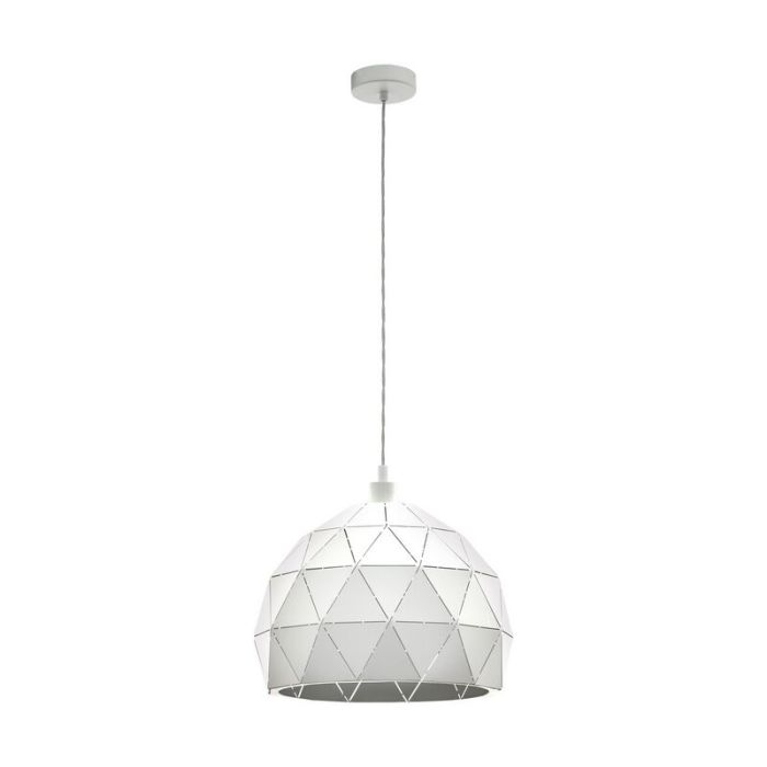Suspension blanche en acier, Silva