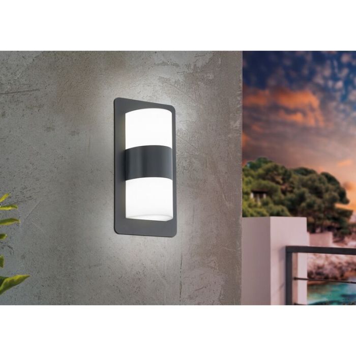 Luminaire extérieur anthracite en acier, Maika, IP44