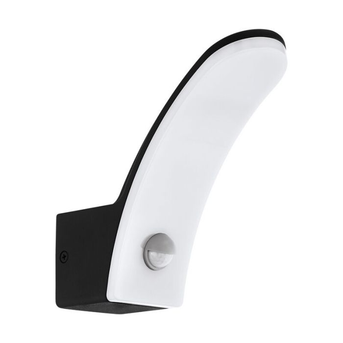 Applique extérieur avec détecteur de mouvement noire en aluminium, Oskar, 11W, 3000K LED, IP44