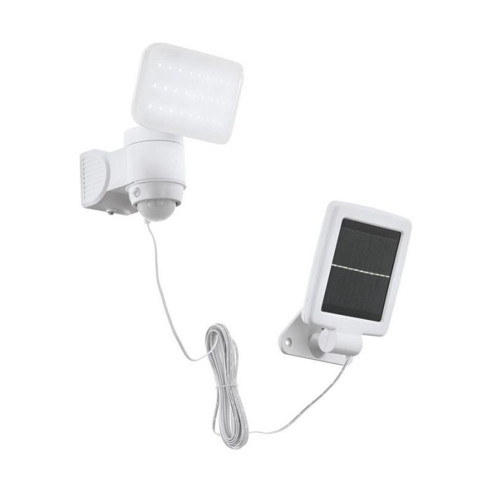 Applique solaire extérieur blanche en plastique, Frits, 5W, 6500K LED, IP44