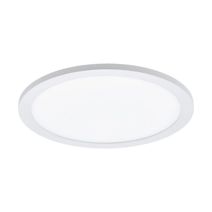 Lampe plafond blanche en aluminium, Ericus, 14W, couleur réglable LED