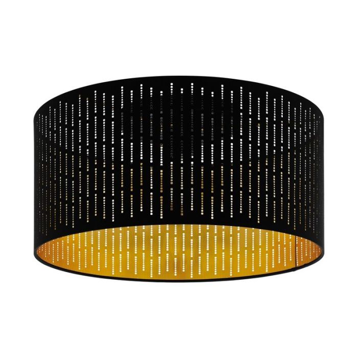 Lampe plafond noire en acier, Yori