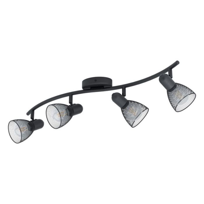 Spot plafond noir en acier, Madelene