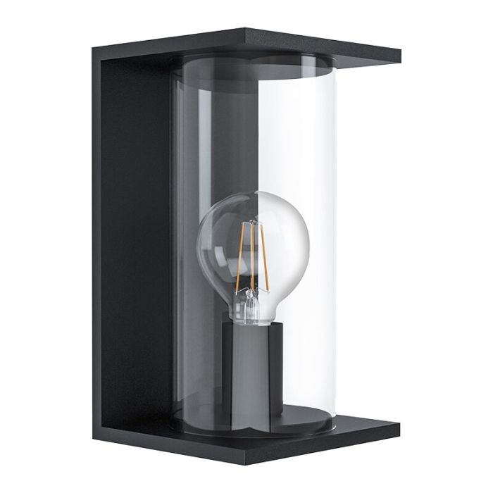 Luminaire extérieur noire en acier, Laszlo, IP54