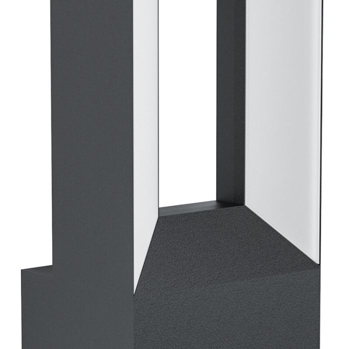 Applique extérieur avec détecteur de mouvement noire en aluminium, Larisa, 5W, 3000K LED, IP44