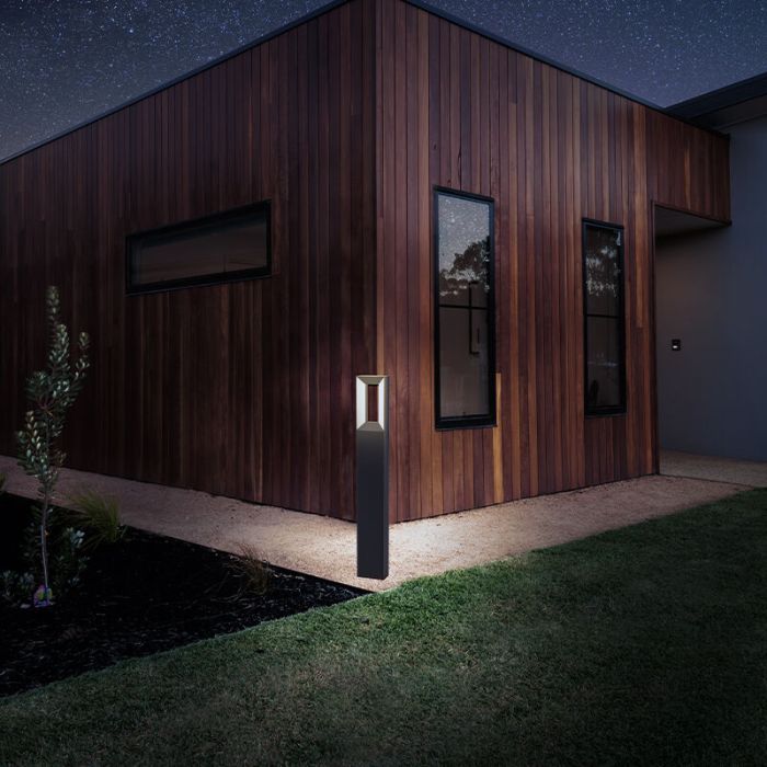 Luminaire extérieur noir en aluminium, Larisa, 5W, 3000K LED, IP44