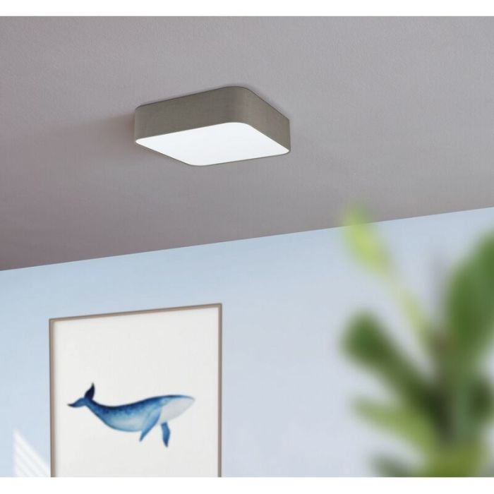 Lampe plafond blanche en acier, Abano
