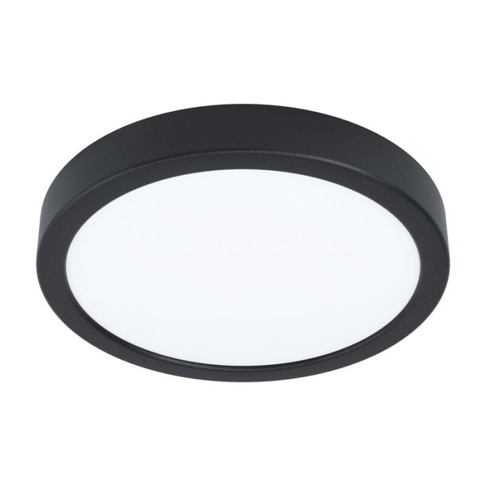 Plafonnier noir en acier, Pascale, 16W, 4000K LED