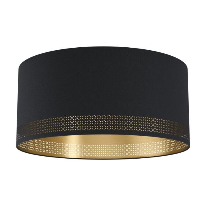 Lampe plafond noire en acier, Niko