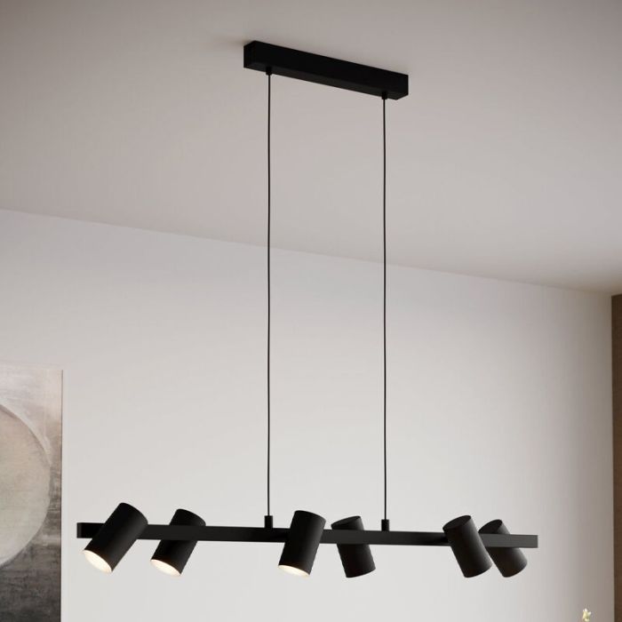 Suspension noire en acier, Patrice