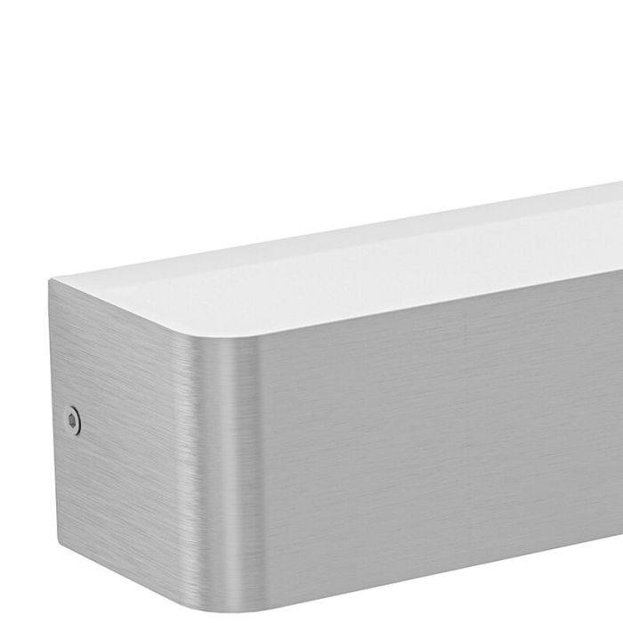 Applique salle de bain nickel en aluminium, Rafael, 26,5W, 3000K LED, IP44