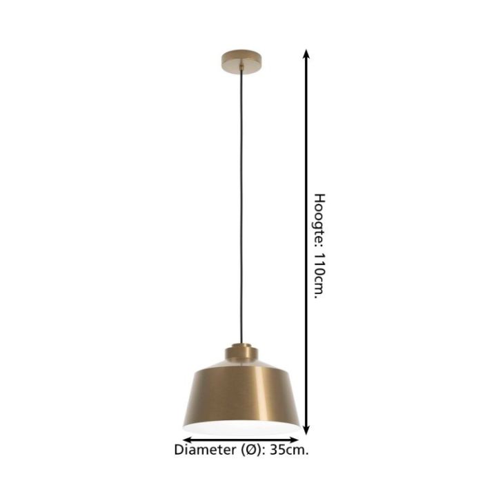 Suspension dorée en aluminium, Kwinten