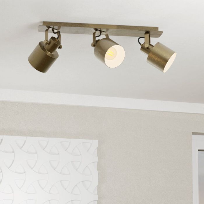 Spot plafond doré en aluminium, Kwinten