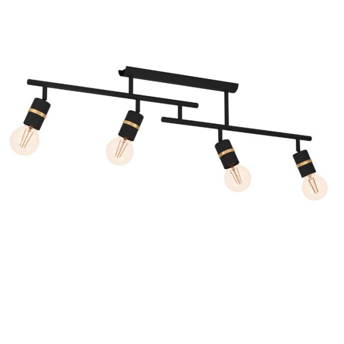 Spot plafond noir en aluminium, Jelger