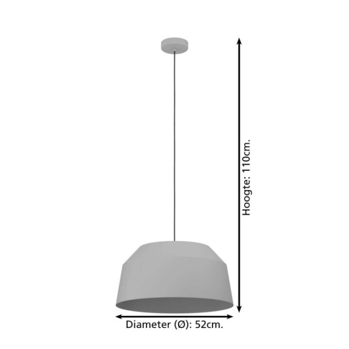 Suspension grise en aluminium, Teddie