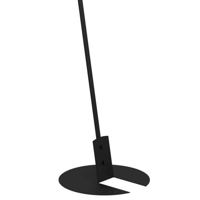 Lampadaire noir en aluminium, Jasmyn, avec interrupteur