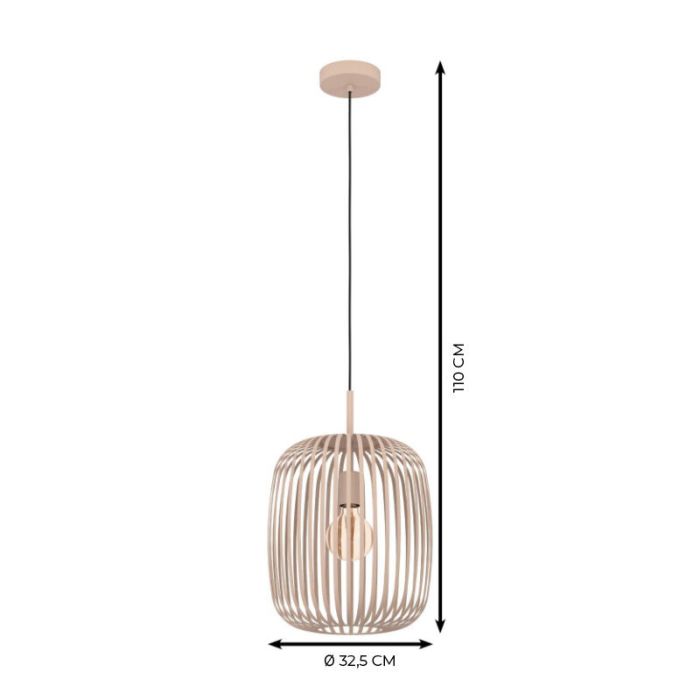 Suspension beige en aluminium, Pietro