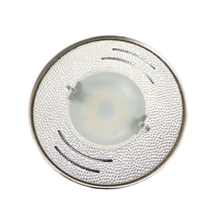 Lampadaire liseuse nickel moderne, Salvador, 18W, 3000K LED, avec interrupteur