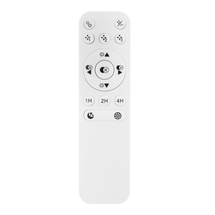 Ventilateur de plafond noir en métal, Jorne, 30W, blanc chaud à froid réglable LED, avec télécommande