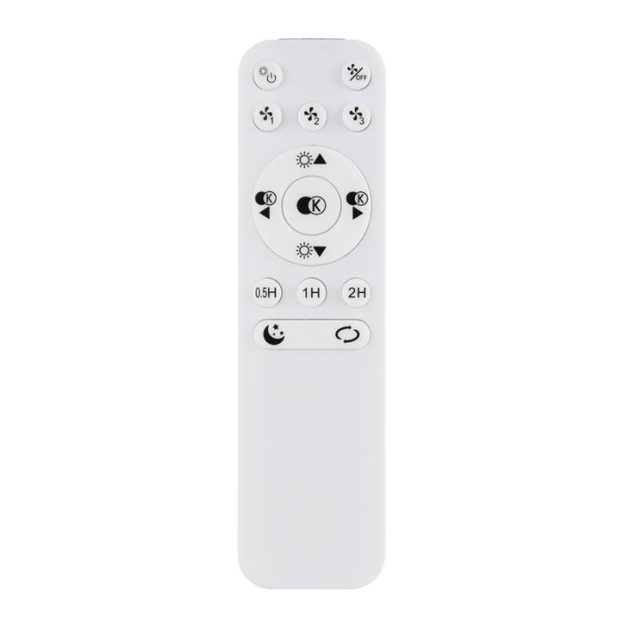 Ventilateur de plafond chromé en plastique, Lammechien, 40W, blanc chaud à froid réglable LED, avec télécommande