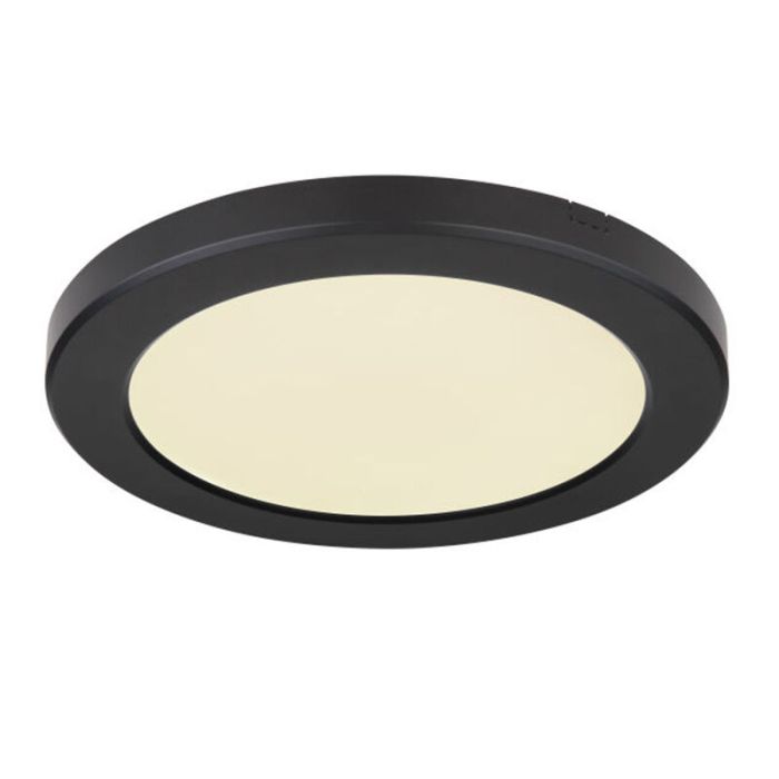 Lampe plafond noire en plastique, Cage, 18W, couleur réglable LED