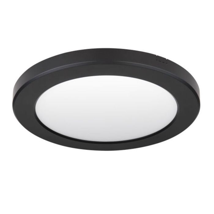 Lampe plafond noire en plastique, Cage, 18W, couleur réglable LED