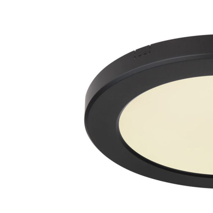 Lampe plafond noire en plastique, Cage, 18W, couleur réglable LED