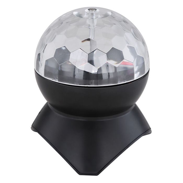 Lampe disco en plastique multicolore, Laurin, 3W, RGB LED, avec interrupteur