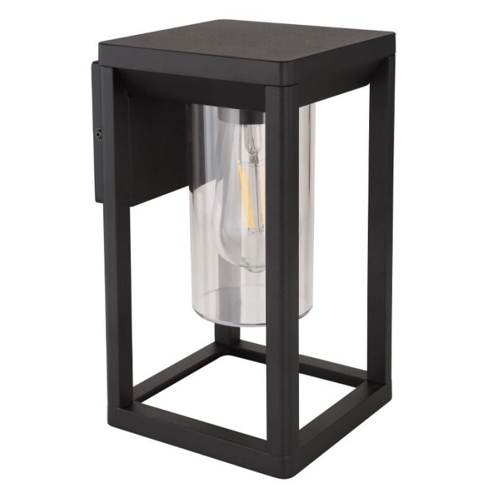 Luminaire extérieur noire en plastique, Vildan, IP44