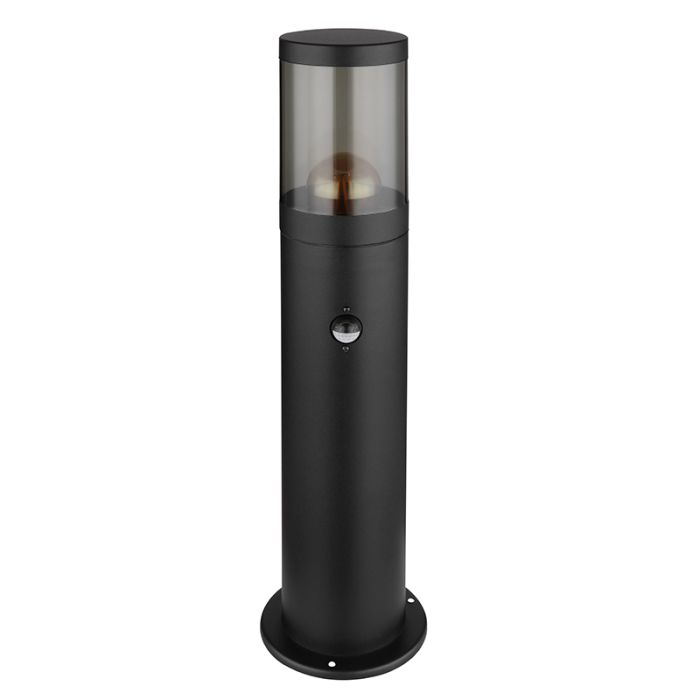 Luminaire extérieur noir en acier inoxydable, Lambert, IP44