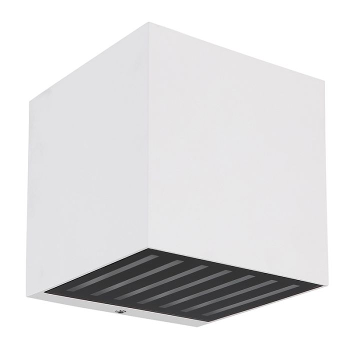 Applique up and down blanche en aluminium, Moesha, 6W, 3000K LED, IP54