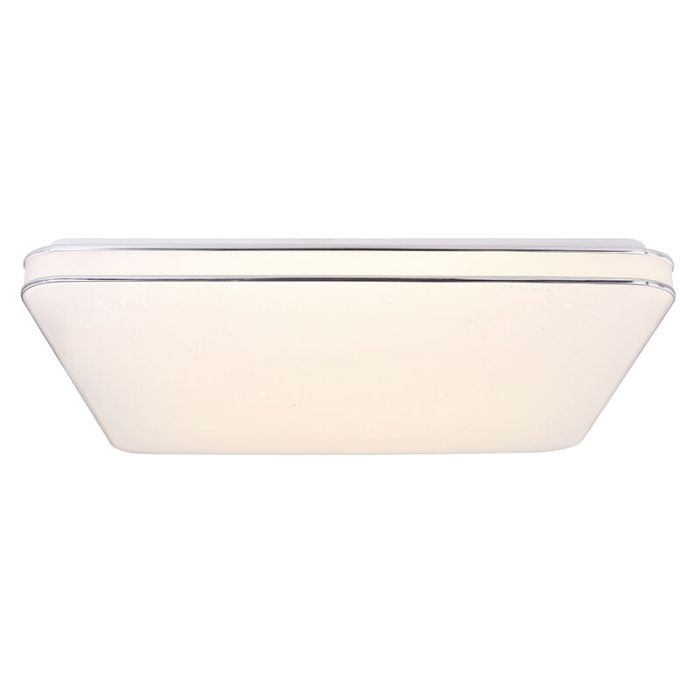 Plafonnier connecté blanc en métal, Alison, 48W, blanc chaud à froid réglable LED