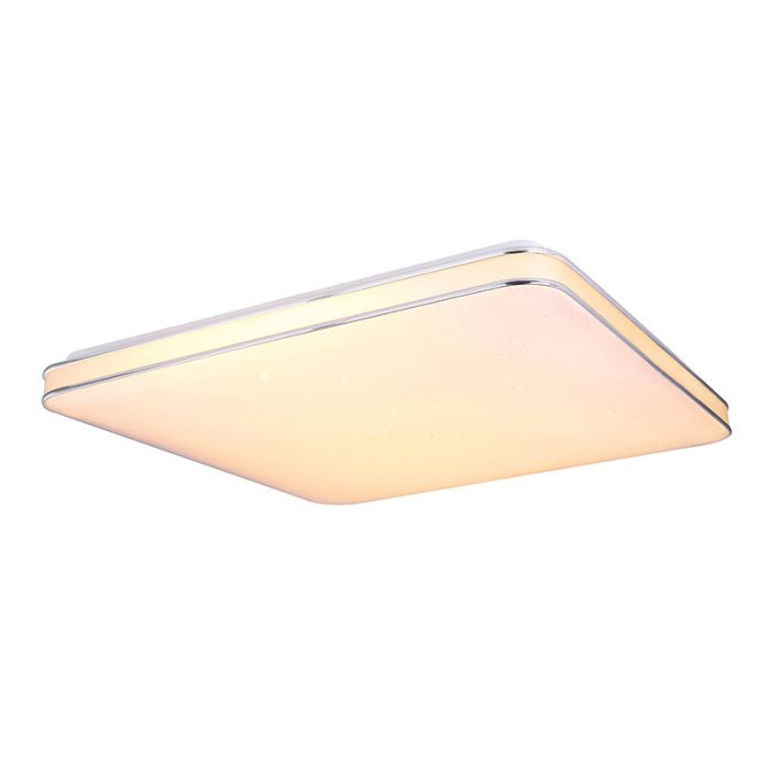 Plafonnier connecté blanc en métal, Alison, 48W, blanc chaud à froid réglable LED