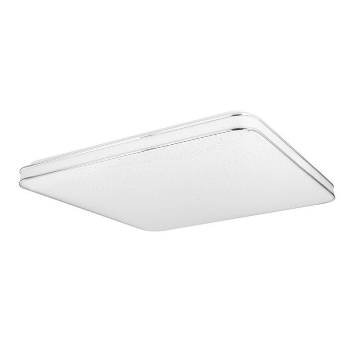Plafonnier connecté blanc en métal, Alison, 48W, blanc chaud à froid réglable LED