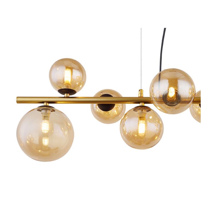 Suspension ambre en verre, Melinda