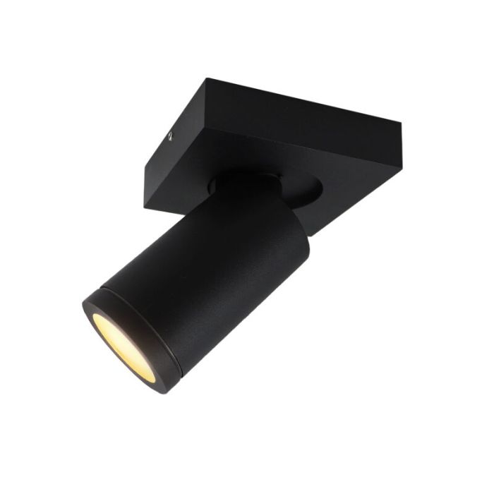 Spot plafond noir moderne, Kenan, IP44