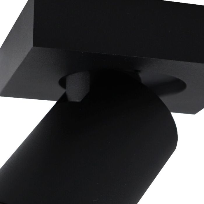 Spot plafond noir moderne, Kenan, IP44