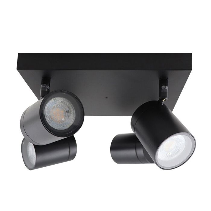 Spot plafond noir moderne, Ciara, IP44