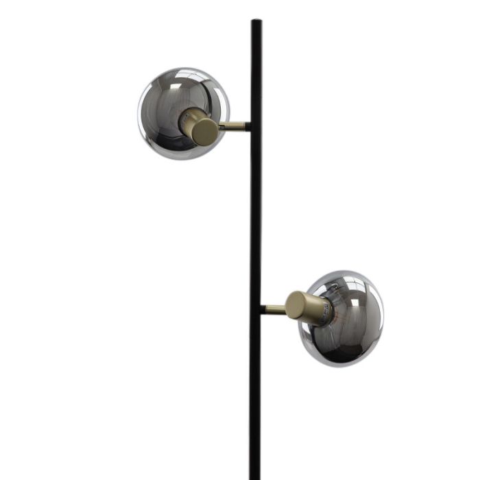 Lampadaire gris design, Skip, avec interrupteur