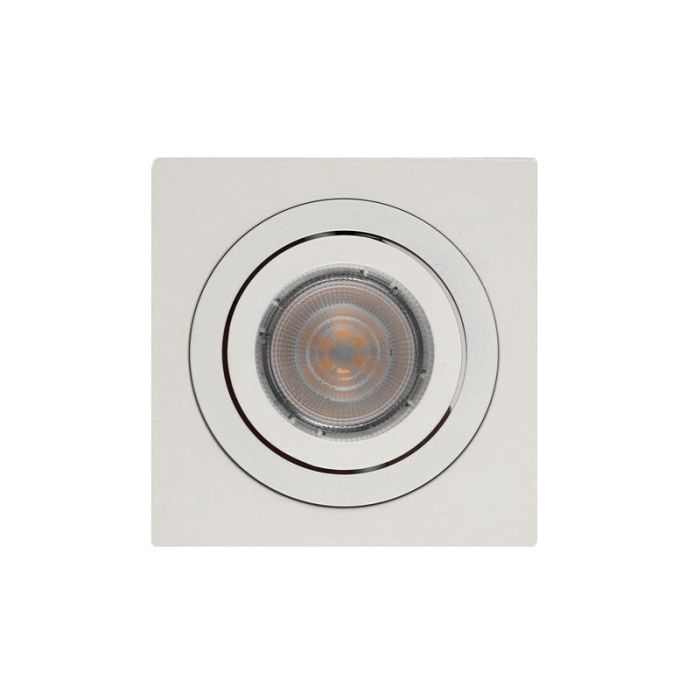 Spot encastré blanc en aluminium, Heido