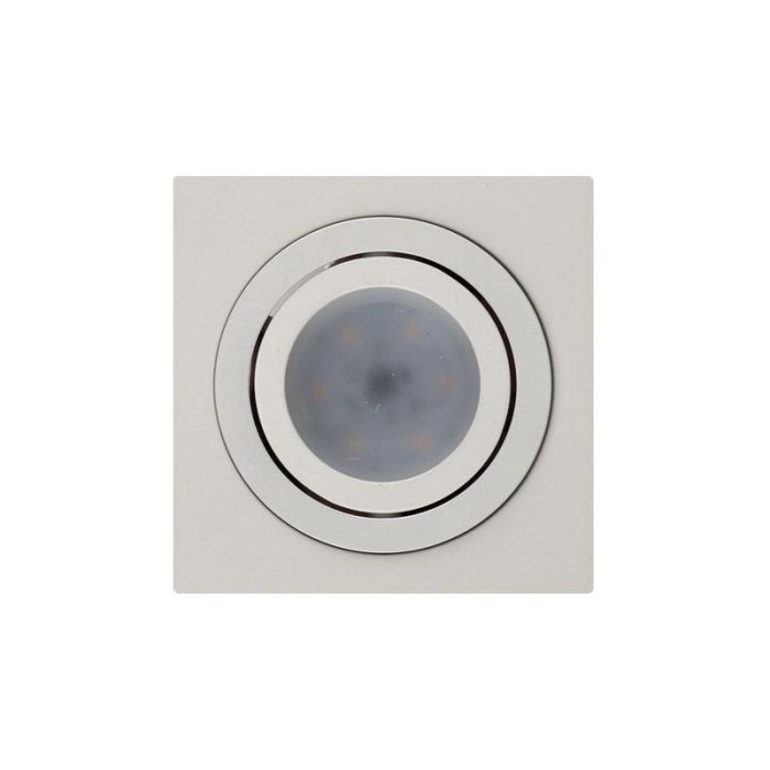 Spot encastré blanc en aluminium, Heido