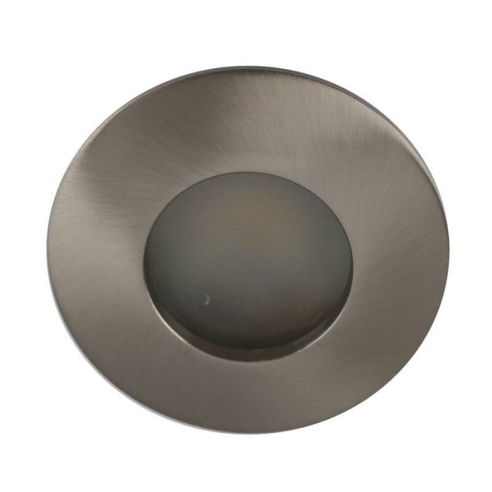 Spot encastré salle de bain chromé en aluminium, Pierre, IP44