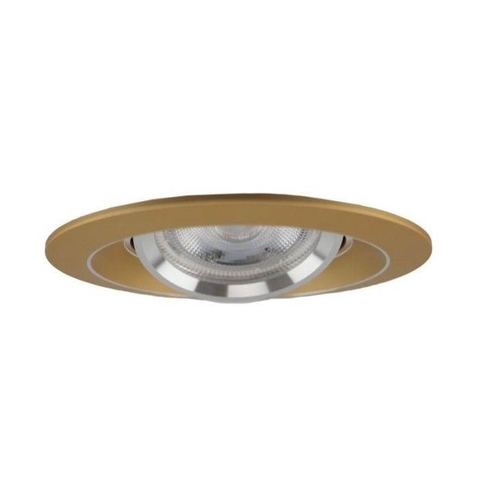 Spot encastré doré en aluminium, Tycho