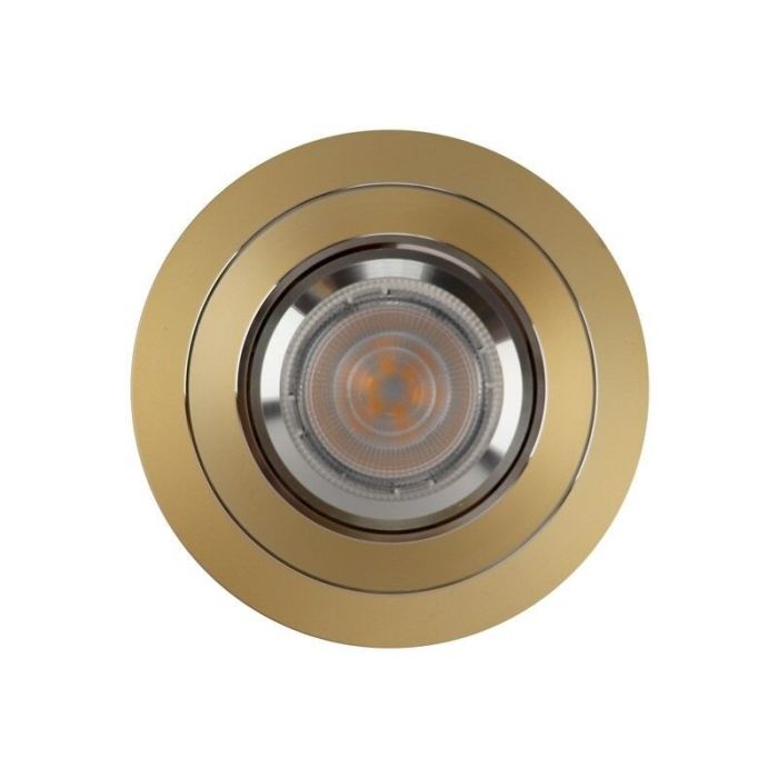 Spot encastré doré en aluminium, Tycho