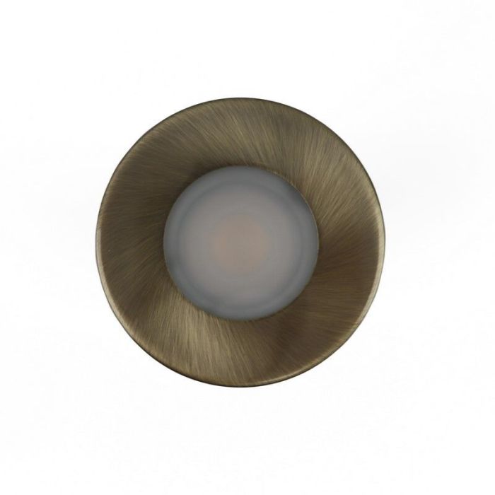 Spot encastré salle de bain bronze en métal, Mela, IP44