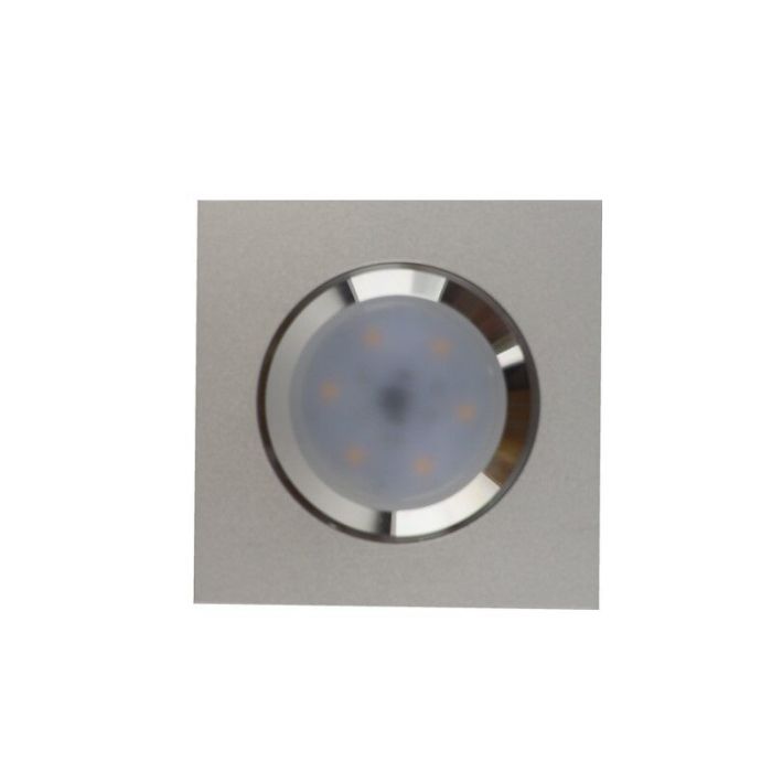 Spot encastré gris en aluminium, Mert