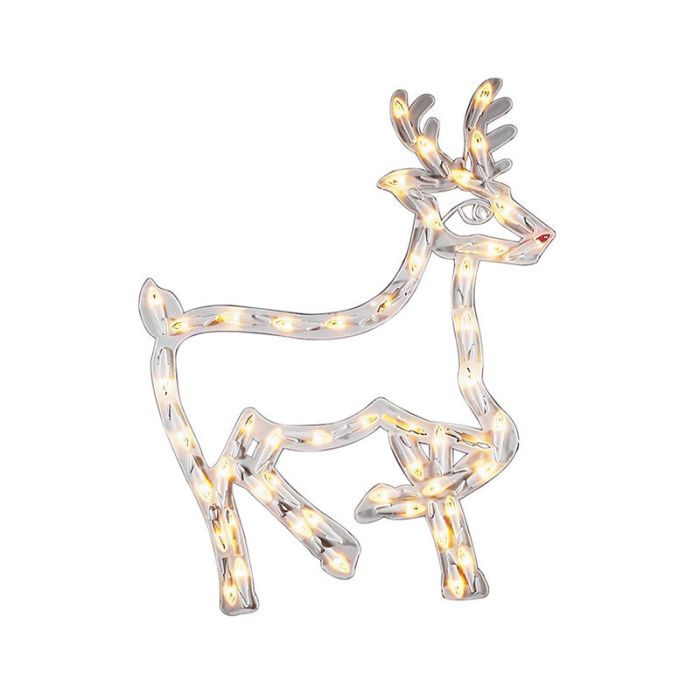 Renne de Noël LED, éclairé des deux côtés avec 50 LED